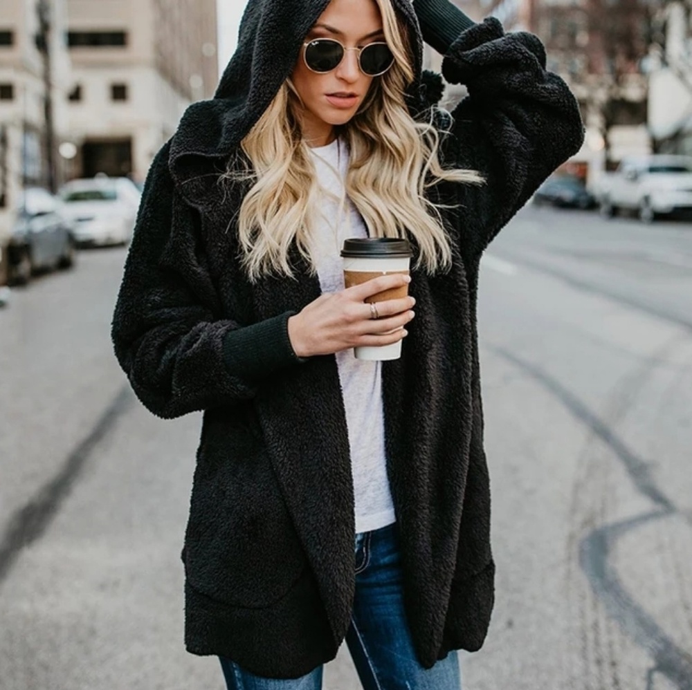 Womens Oversized Open Cardigan Sweater Cozy